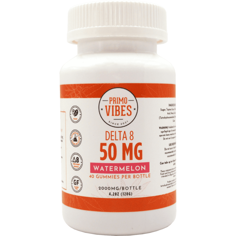 Product Highlight: 50mg Delta 8 Gummies by Primo Vibes