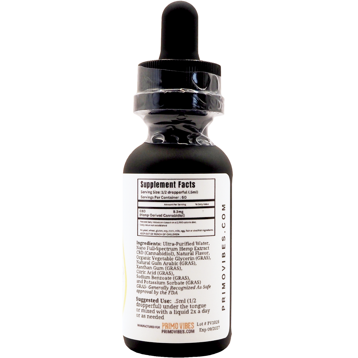 CBD 500mg Nano Water Soluble Tinctures – Primo Vibes - Image 4