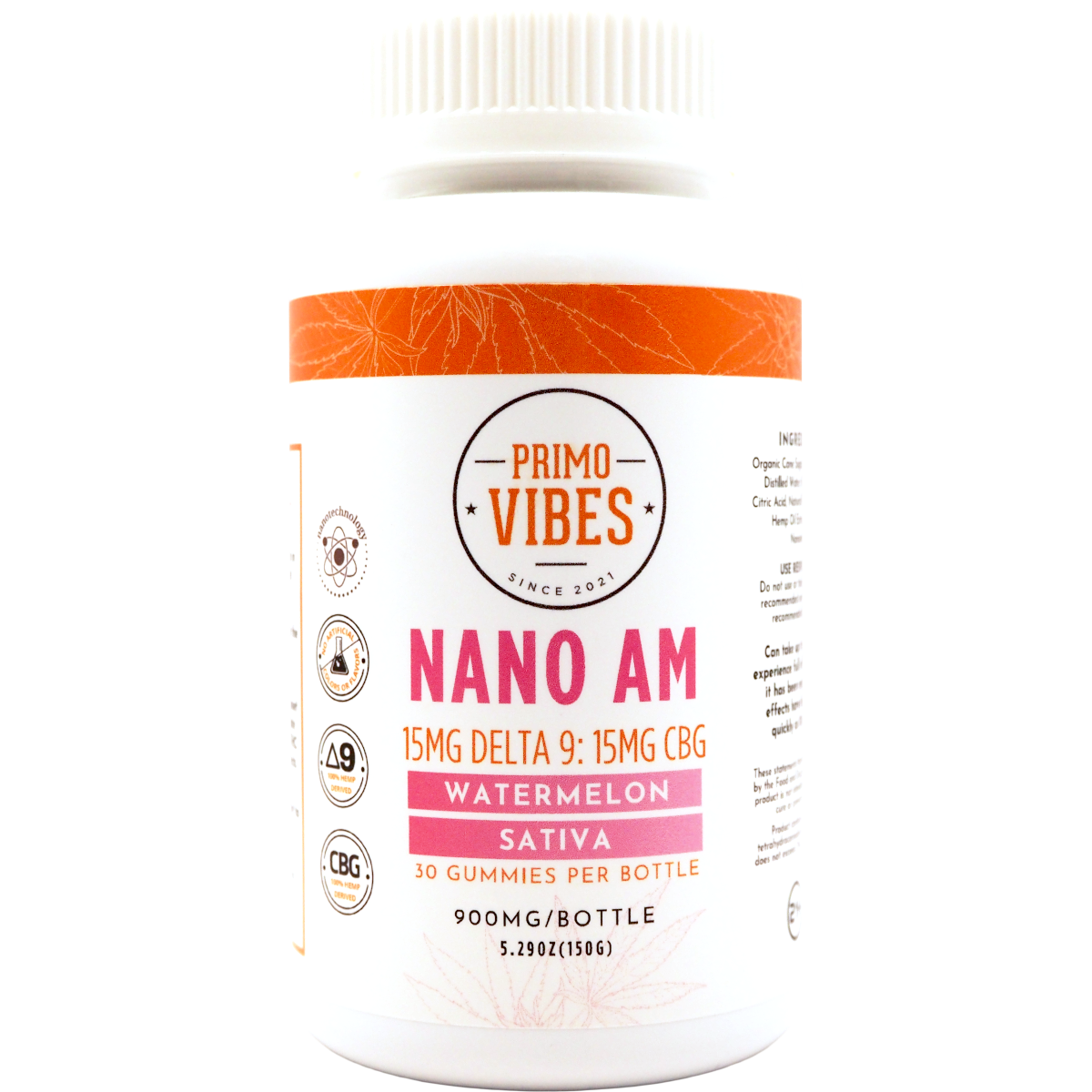 Nano AM Delta 9 + CBD Gummies - Primo Vibes