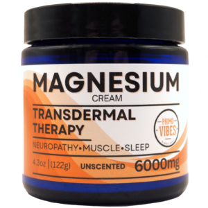 6000mg Magnesium Topical Cream - Primo Vibes