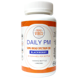 50mg CBD Broad Spectrum Daily PM Gummy - Primo Vibes