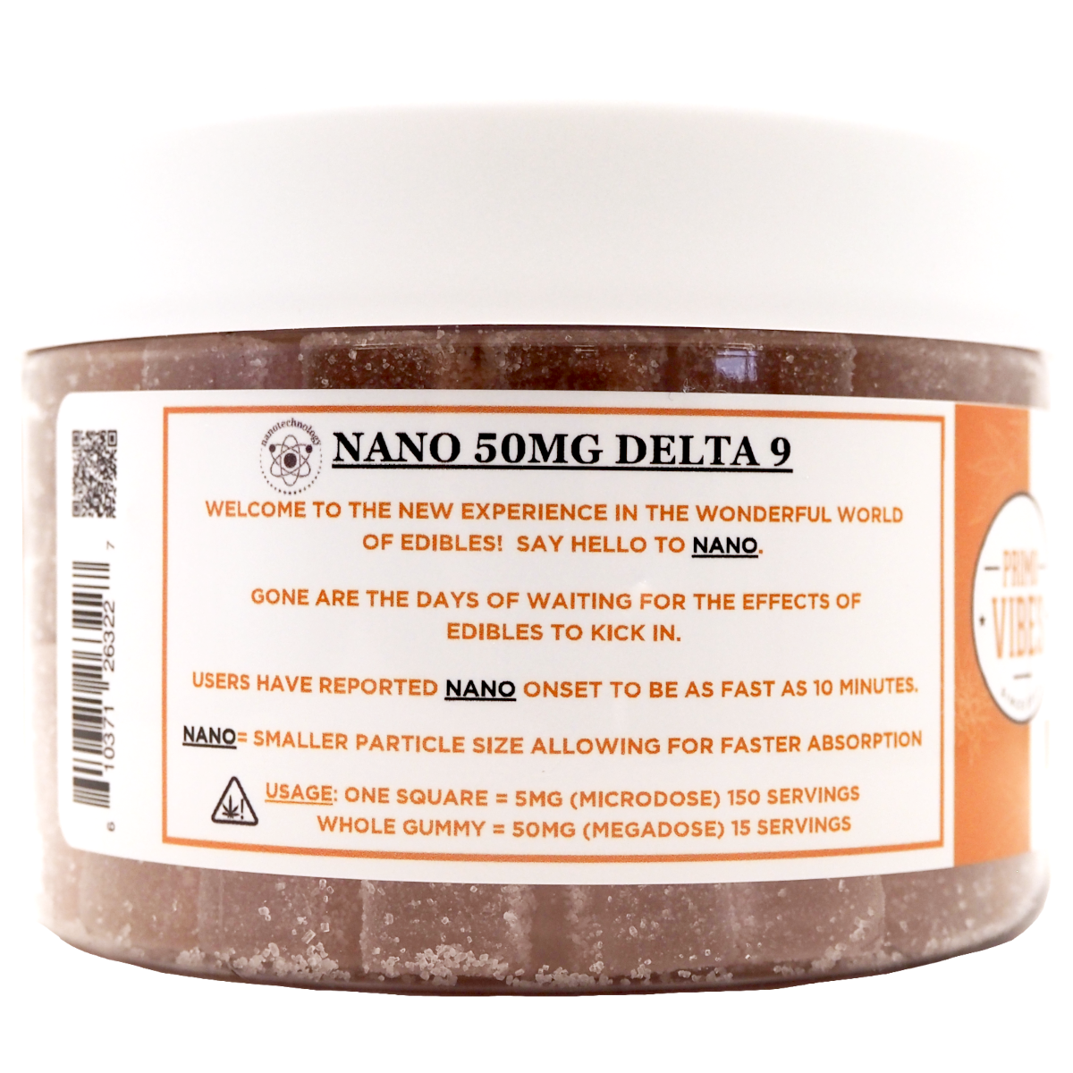 Delta 9 50mg Nano Gummies Watermelon - Primo Vibes - Image 2