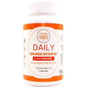 50mg CBD Broad Spectrum Daily Gummy - Primo Vibes