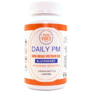 50mg CBD Broad Spectrum Daily PM Gummy - Primo Vibes